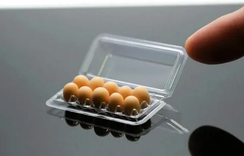 Vista 5 de 10 Huevos Cartón 4.5X1.2.0 in Casa de muñecas Miniatura Cocina Alimentación Suministro