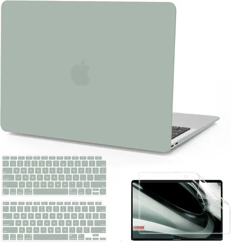 Vista 12 de B BELK Funda compatible con MacBook Air de 13 pulgadas 2022 2021 2020 2019 2018 A2337 M1 A2179 A1932 Touch ID, carcasa rígida de plástico mate