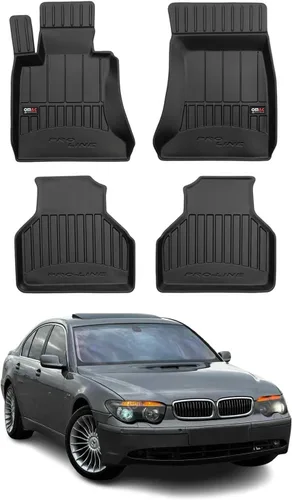 Vista 12 de OMAC Alfombrillas de carga premium para BMW Serie 7 E66 Sedan 2002-2008 TPE Negro