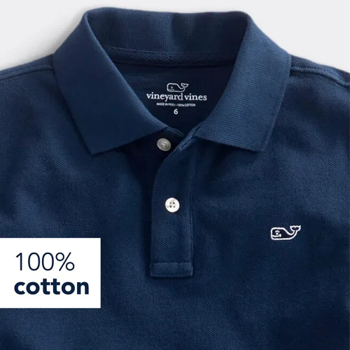Vista 5 de vineyard vines Kids Pique Polo Shirt