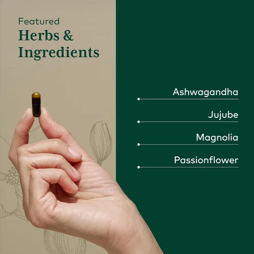 Vista 4 de Gaia Herbs PRO Mantenimiento del sueño - Salud suprarrenal y apoyo para dormir* - Suplemento con corteza de magnolia Ashwagandha y azufaifo Date