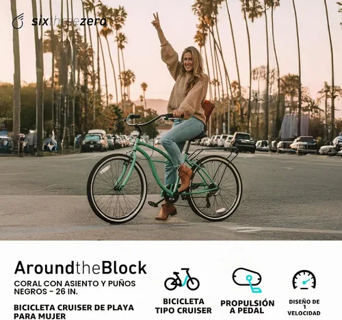 Vista 2 de sixthreezero Around The Block - Bicicleta de playa para mujer