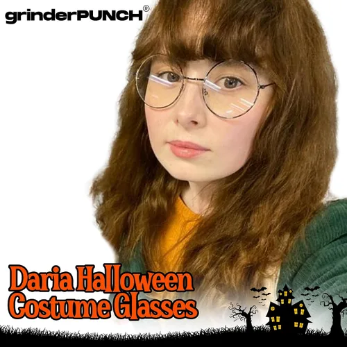 Vista 7 de grinderPUNCH - Lentes transparentes con marco circular redondo sin receta