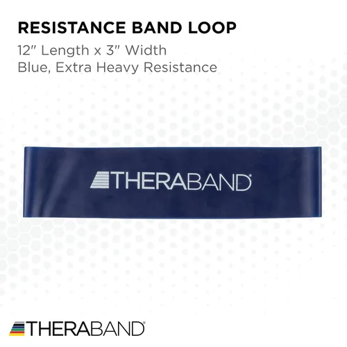Vista 2 de Banda de látex profesional de resistencia TheraBand para pilates, crossfit, yoga, tonificación, estiramiento, entrenamiento de fuerza sin pesas