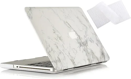 Vista 8 de RUBAN Funda compatible con MacBook Pro de 13 pulgadas 2012 2011 2010 2009 versión A1278, carcasa rígida de plástico y cubierta de teclado para Negro