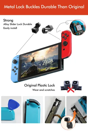 Vista 3 de Joycon Joystick Replacement Kit( 48 in one), Switch Joystick Replacement for Switch Switch Lite Switch OLED, Include 4 Thumb 3D Sticks, 4 Metal