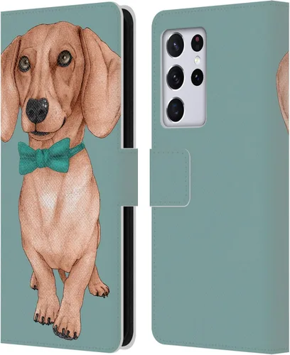 Vista 9 de Head Case Designs Officially Licensed Barruf Beagle Dogs Leather Wallet Case Compatible with Samsung Galaxy S21 Ultra 5G