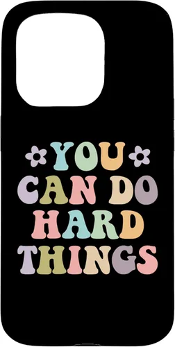 Vista 14 de Inspirational Women's Graphics - You Can Do Hard Things Case for iPhone 16