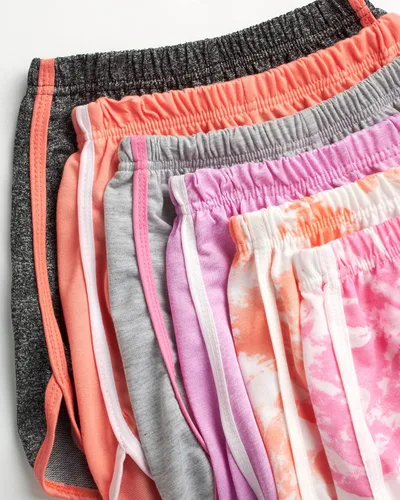 Vista 3 de Coney Island Pantalones cortos de fútbol para niñas y niñas, pantalones cortos de baloncesto para niñas, pantalones cortos de correr para niñas