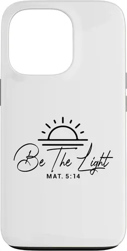Vista 10 de Dichos cristianos y versos de la Biblia Mateo 5,14 Funda para iPhone 16