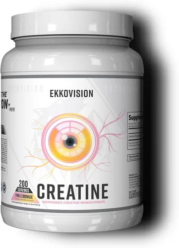 Vista 15 de Ekkovision Polvo de Monohidrato de Creatina Micronizado, Cereza Negra, Suplemento Pre Entrenamiento y Post Entrenamiento para Hombres y Mujeres