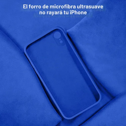 Vista 6 de Vooii Compatible con iPhone XR, Carcasa de silicona líquida mejorada con [bordes planos] [protección de cámara]
