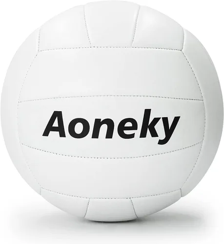 Vista 2 de Aoneky Juego de pelota deportiva de 3 piezas con inflador, balón de baloncesto oficial tamaño 7, pelota de fútbol tamaño 5, voleibol tamaño 5