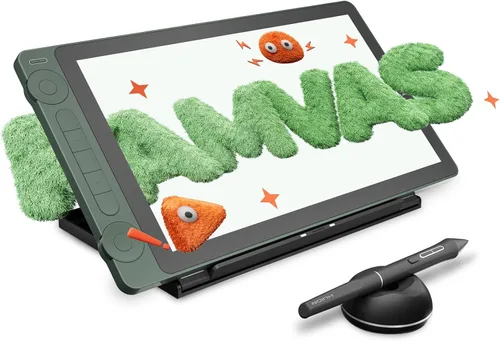 Vista 10 de HUION Kamvas 13 (Gen 3) - Tableta de dibujo con pantalla, tableta artística totalmente laminada de 13.3 pulgadas con vidrio de lona antirreflejos