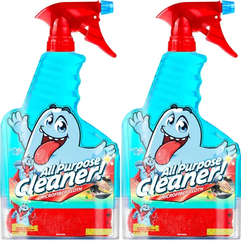 Vista 9 de Botella de spray de viaje con tapa de microfibra - Limpiador multiusos - Fresco (paquete de 2)