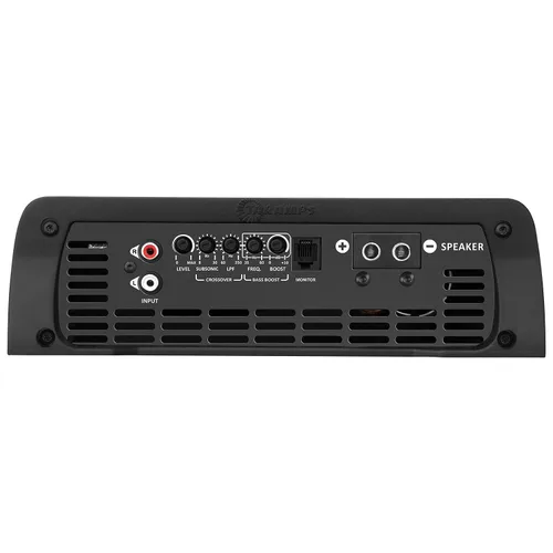Vista 4 de Taramps BASS 3k 1 Ohm 1 canal Mosfet amplificador 3000 vatios RMS, monobloque, filtro subsónico, cruce de paso bajo, refuerzo de graves, RCA, clase