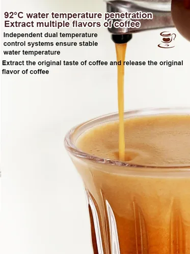 Vista 3 de Cafetera de espresso, capuchino y café con leche Máquina automática de café en cápsulas Espumador automático de leche Máquina de café espresso