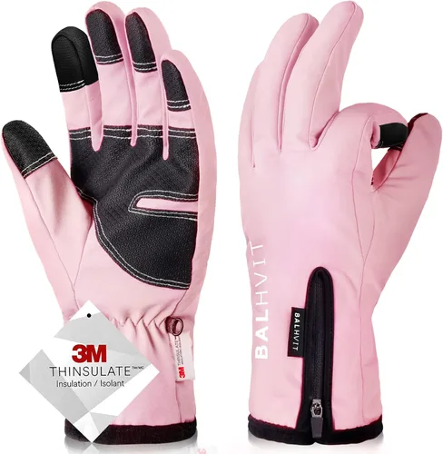 Vista 8 de Balhvit -10℉ Waterproof Winter Gloves for Men & Women, 5-Layer Ski & Snow Gloves for Cold Weather, Breathable Warm Gloves with Touch Screen Fingers