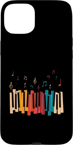 Vista 9 de iPhone 11 Pro Notas de Música Teclado Colorido Piano Case