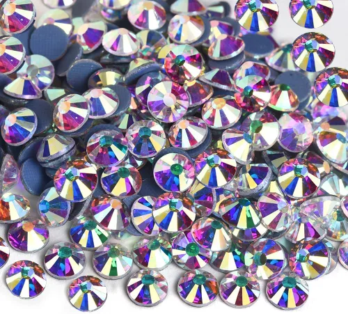 Vista 12 de Diamantes de imitación Hotfix a granel, 14400 unidades de diamantes de imitación termoadhesivos para manualidades, ropa, decoración, SS16, neón