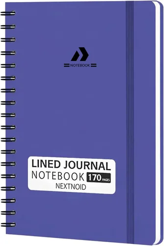 Vista 13 de Nextnoid Cuaderno de espiral forrado para mujeres y hombres, tamaño A5 (5.8 x 8.3 pulgadas), 170 páginas, cuadernos de tapa dura para trabajo y toma