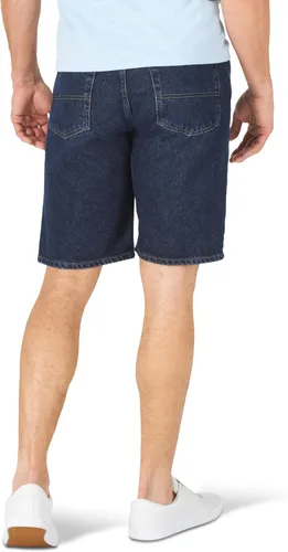 Vista 3 de Wrangler Authentics pantalones cortos de jean clásicos con cinco bolsillos de ajuste relajado para hombre Dark Rinse