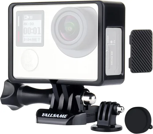Vista 7 de Funda protectora para cámara GoPro Hero 4 de GoPro Hero 4, color negro, plateado y negro / héroe 3+/3, ideal para senderismo y viajes, grabación