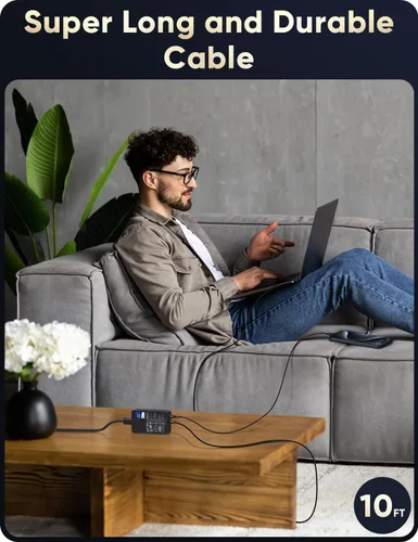 Vista 7 de Cargador Microsoft Surface Pro para 65W Windows Surface Charger 11,10,9,8,7+,7,6,5,4,3,X.Surface Laptop 6,5,4,3,2,1, Surface Go 3,2,1, Tablet