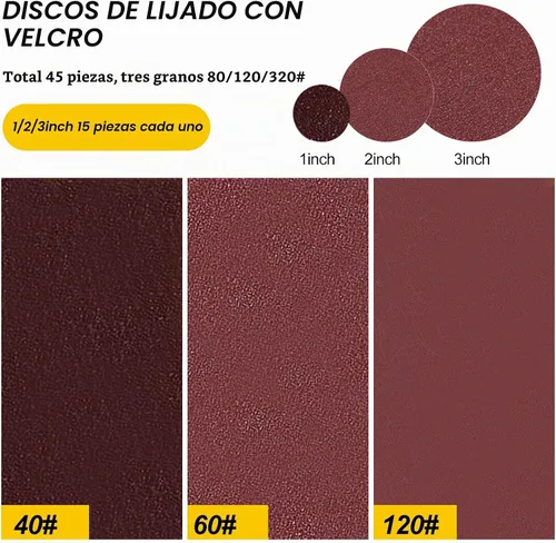 Vista 2 de Mini lijadora de aire, kit de lijadora de aire orbital aleatoria, mini lijadora neumática para kits de herramientas de lijado automático con esponja