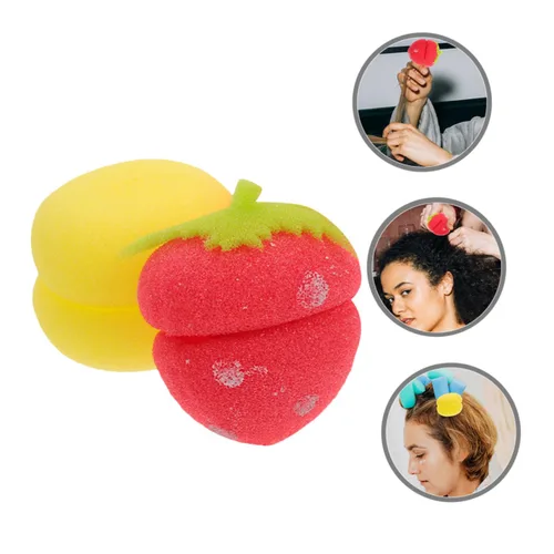 Vista 7 de Adorables rulos para el cabello, 12 unidades, rizadores de esponja, flequillo, rodillo de bricolaje, herramientas de peinado
