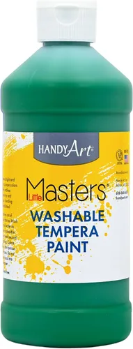 Vista 60 de Handy Art Little Masters - Pintura lavable, 16 onzas, color negro Bright & Mixable, High Opacity, Washable Colors for Classroom, Students, Kids