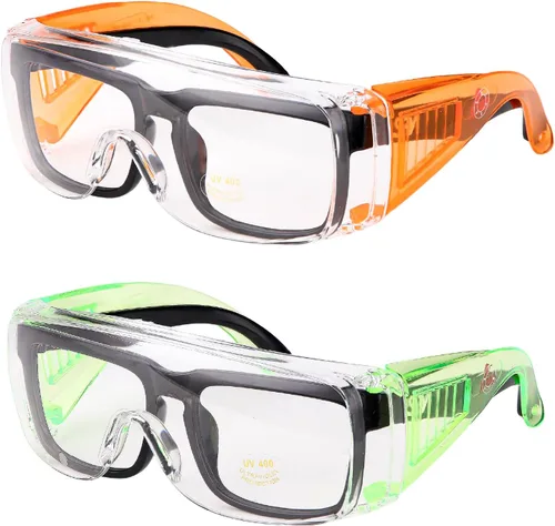 Vista 18 de UNCO - Gafas de seguridad sobre gafas, gafas protectoras, antiniebla, para trabajo, gafas de seguridad sobre gafas