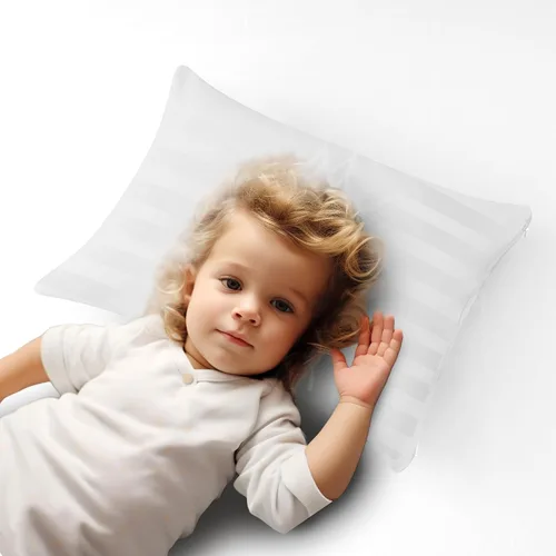 Vista 45 de Juego de 2 protectores de almohada estándar, 100% algodón egipcio con cremallera, 400 hilos, tejido satinado, algodón, color beige, fundas