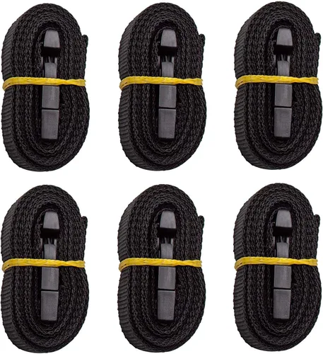 Vista 5 de iCOVER IBCA0003 - Correas de amarre ajustables de liberación rápida de 67 pulgadas (5 pies 7 pulgadas) de largo x 1 pulgada de ancho, macho+bucle, 6