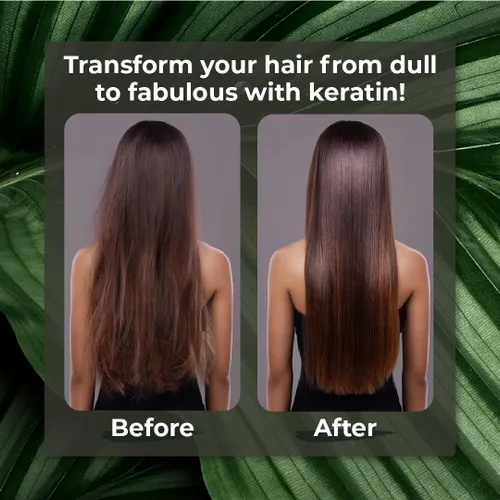 Vista 3 de KERARGANIC - Juego de tratamiento de queratina orgánica sin formaldehído - Ingredientes naturales de 2 onzas para cabello liso y sedoso complejo