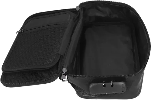 Vista 4 de Bolsa de archivo, bolsa de almacenamiento segura para certificado ignífugo con cerradura para senderismo para viajes para tarjeta para dinero