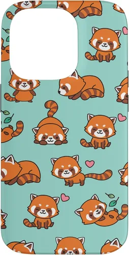Vista 17 de Cute Funny Kawaii Womens Girls Kids Red Panda Lover Pattern Case for iPhone 17