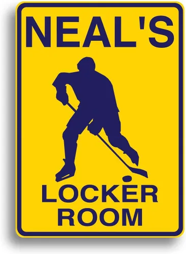 Vista 6 de Letrero de hockey - Personalizado con tu nombre