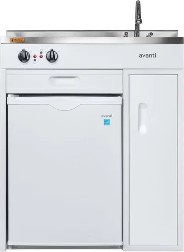 Vista 5 de Avanti CK3016 76.2 cm cocina completa compacta con refrigerador completo de 36 ml, ft. en color blanco
