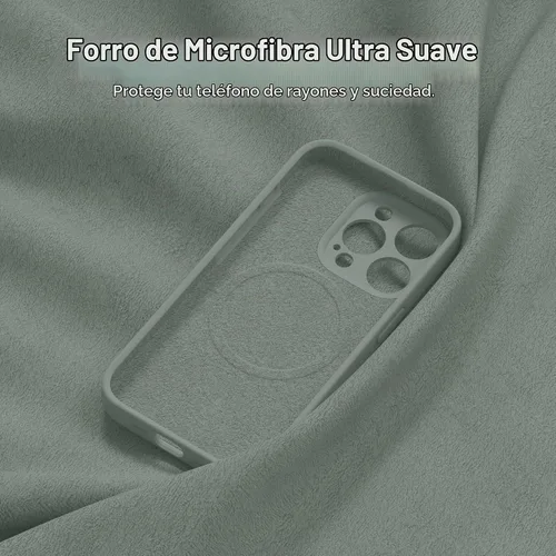 Vista 8 de Funda magnética para iPhone 15 Pro, compatible con MagSafe, [protección completa de la cámara][protector de pantalla] funda protectora de silicona a