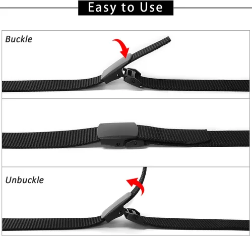 Vista 8 de SUOSDEY Cinturones tácticos para hombre, correa de nailon militar, hebilla de metal resistente de 1,5 pulgadas