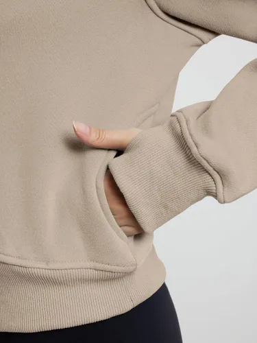 Vista 5 de Trendy Queen Sudaderas con capucha y cremallera para mujer, sudaderas recortadas, trajes de otoño, suéteres casuales con capucha, ropa de invierno