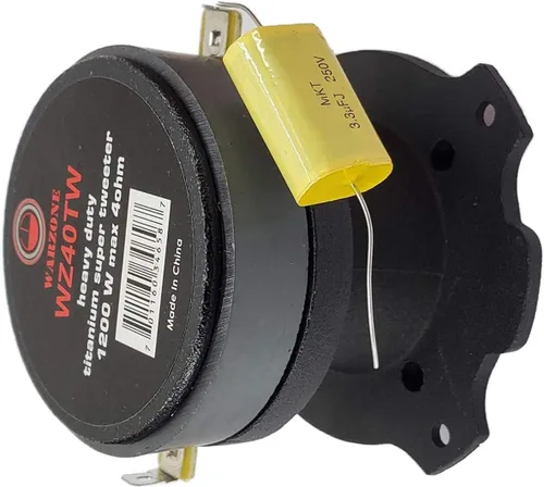 Vista 6 de 1 altavoz Gravity WZ40TW de 1200 vatios de potencia máxima, manejo de la serie Warzone, de titanio, resistente, súper tweeter, marco de aluminio
