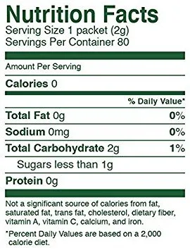 Vista 2 de Toda la Tierra Swtnr Ws Nat Sch Pow Nat Zero Calories