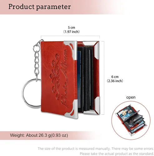 Vista 6 de Jewelstruck Llavero personalizado con 510 imágenes, llavero de fotos personalizado, mini álbum de fotos retro conmemorativo para pareja BFF