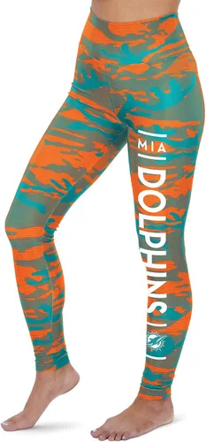 Vista 132 de Zubaz NFL Mallas para mujer de longitud completa de cintura alta básica 1.0