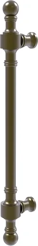 Vista 2 de Allied Brass RW-3/8 Retro Wave Collection Tirador de puerta de 8 pulgadas, 8 pulgadas, bronce cepillado