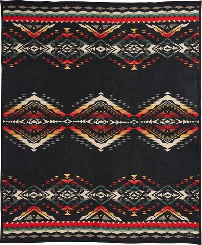 Vista 13 de Pendleton Brave Star Manta Rojo/Blanco/Azul, Talla única Reversible, Ultrasuede Binding, Made in USA, Brave Star