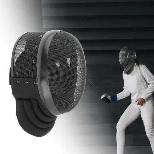 Vista 5 de Generic Protección facial multifunción comodidad con equipo de espada portátil acolchado, casco de esgrima para competición de máscaras, suministros