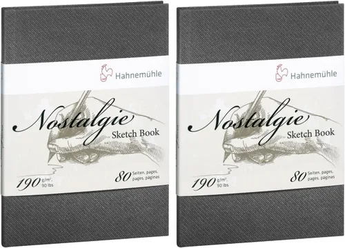 Vista 9 de Cuaderno de dibujo Nostalgie de 6.70 oz/m², A4, Retrato, 40 fls